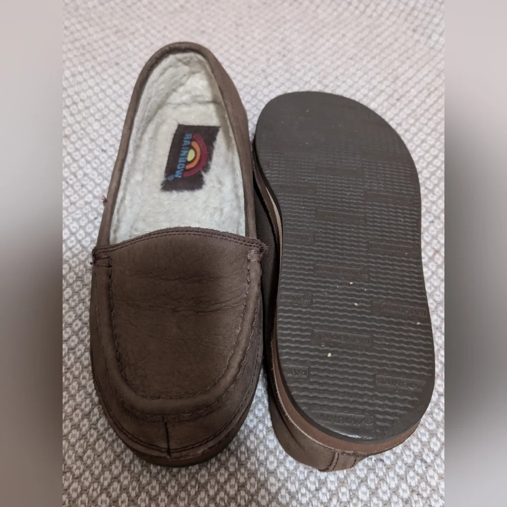 Rainbow Brown Men's Slip-On Loafers